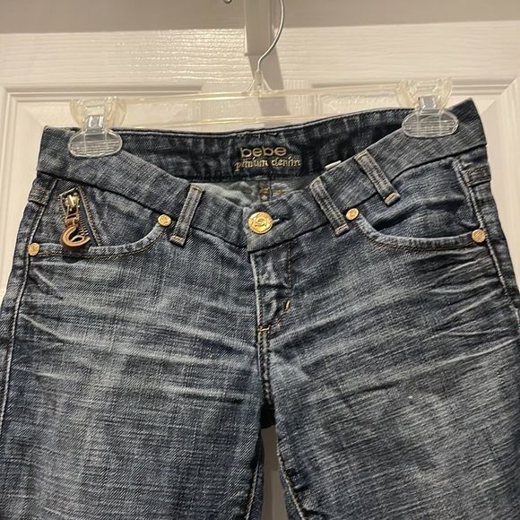 Bebe Chandra skinny studded jeans SZ 26 - Picture 2 of 8